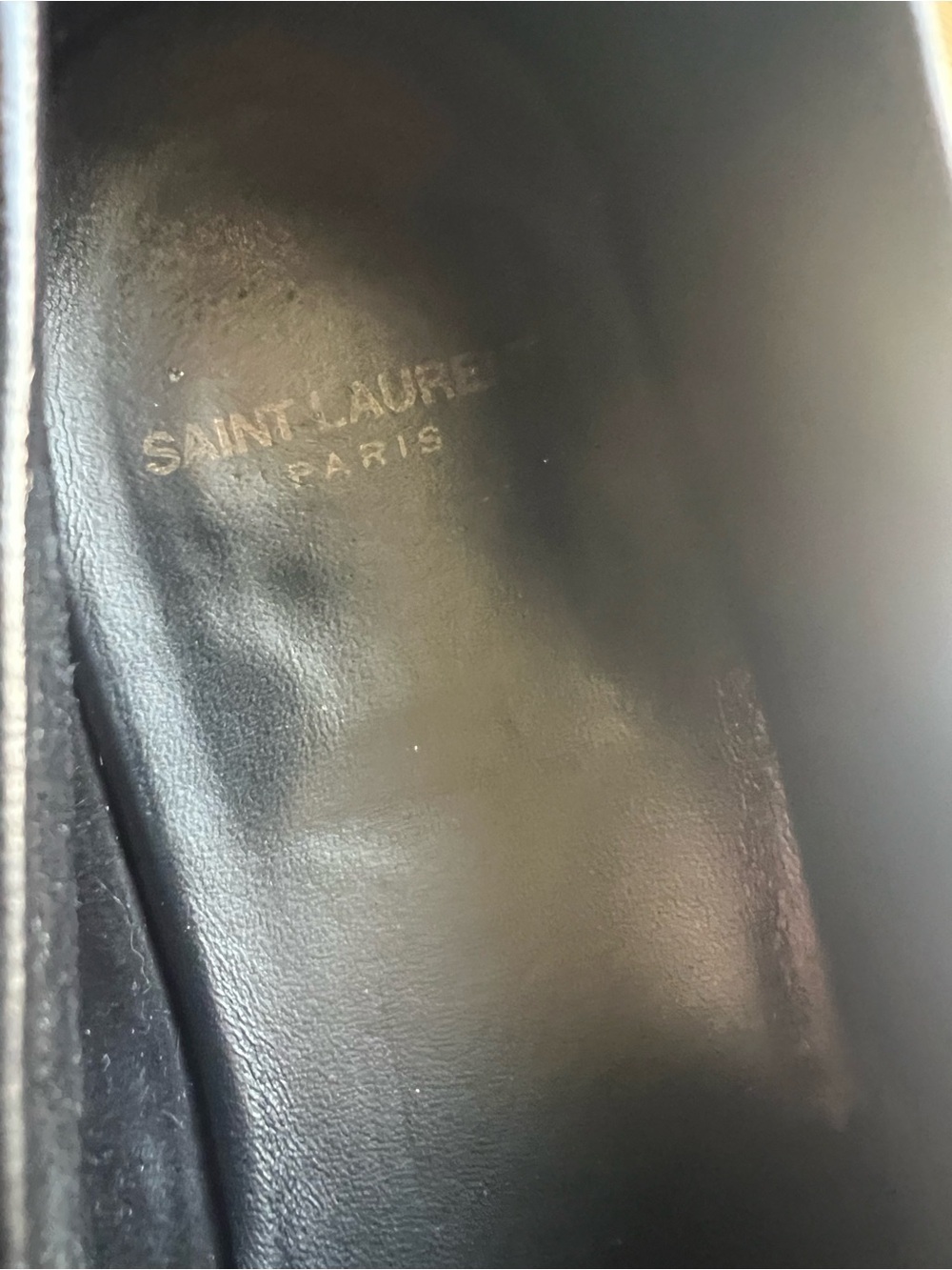 SAINT LAURENT Le Loafer Monogram Logo-Appliquéd Leather Penny Loafers 44 1/2 - Picture 7 of 7